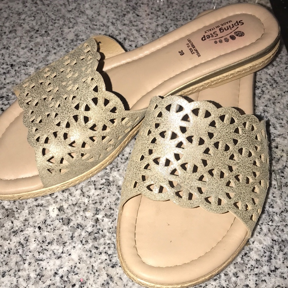 Gold sandals